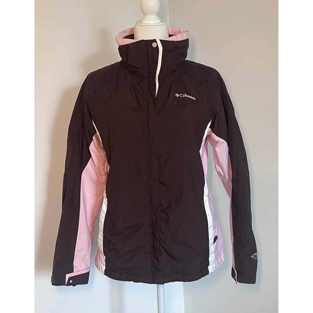Columbia Whirlbird Interchange Jacket Womens Medium Brown Pink Ski Gorpcore